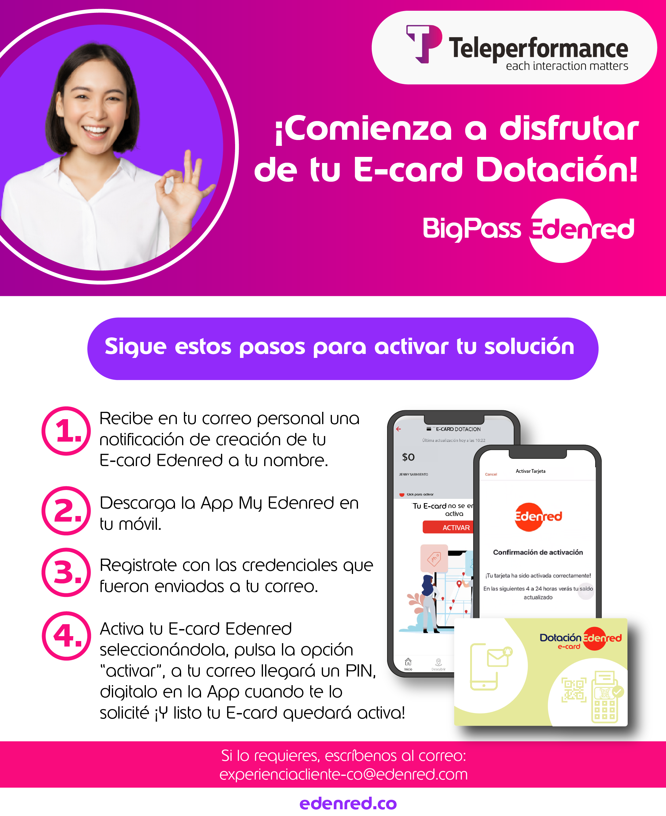 📌 Activación de tarjeta BigPass Edenred Edenred